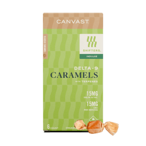 Canvast | Shifters Indulge Caramels 15mg D9 THC