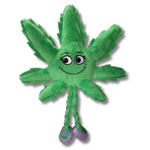[Dog Toy] Mary Jane the Hemp Leaf, Purple Shoes - Paw:20
