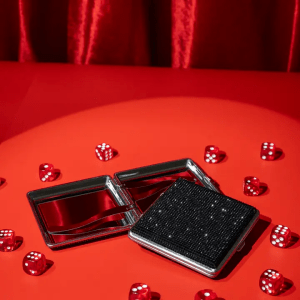 Black Rhinestone Cig Case