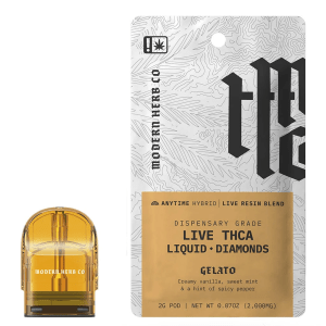 Modern Herb Co. | Vape Pod Refill | THCa Liquid Diamonds - Gelato (Hybrid)