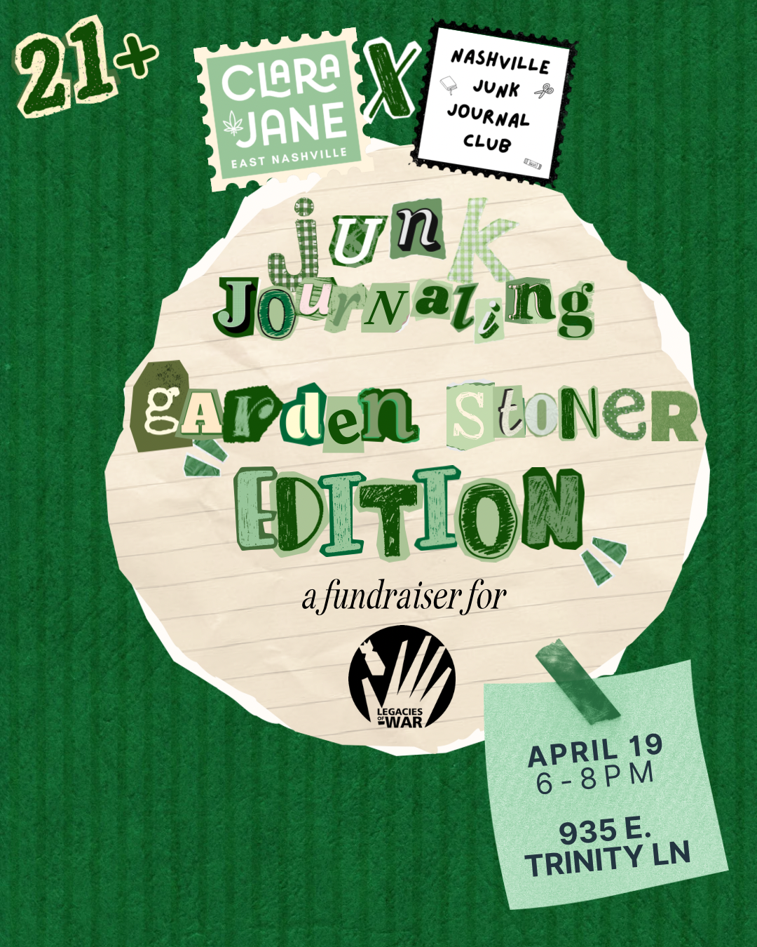 Junk Journal: Garden Stoner Edition - Clara Jane x Nashville Junk Journal Club