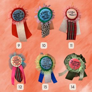 Doin Just Fine | Ribbon Badges